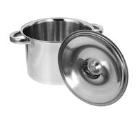 Générique Pot Multifonctionnel en Acier Inoxydable 2.5l Couvercle Solide Adapté pour Cuisson et Stockage D'huile