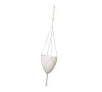 Générique Pot Suspendu à Arrosage Automatique, Support pour Plantes D'intérieur et D'extérieur, Design Moderne et Original, Forme Coquille D'œuf, Po, Corde en Coton