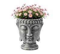 Générique Pot Tête Décoration Zen Tête De Bouddha avec Trou Drainage