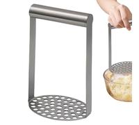 Générique Potato Mashers | Stainless Steel Potato Masher | Multi-Purpose Potato Mashers, 4.33x3.39x7.09 Inches Versatile Kitchen Utensil for Mashing Potatoes and Beans, Potato Mashing Tool for Cooking
