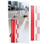 Générique Poteau d'enquête en Aluminium de 200/300/500 cm, Tige graduée for jauge de Profondeur d'arpentage de Terrain de travaux Routiers(200 cm/78 Pouces)(500cm/195in)