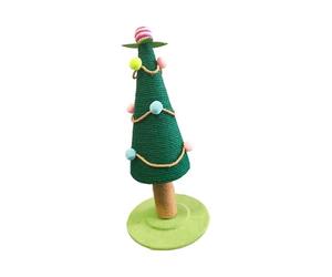 Générique Poteau Grattoir pour Griffes Jeu Interactif Design Sapin Décor Adapté pour Chats Intérieurs Saison des Célébrations, L