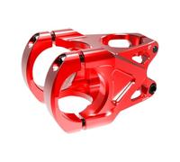 Générique Potence Vélo Potence Courte Aluminium Alliage Réparation Pièce Guidon Vélo Route Fixation Stable Équilibre et Contrôle Suitable pour VTT BMX Ville, Rouge