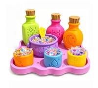 Générique Potion Play Set,Magic Potion Sensory Play Set with Rainbow Bowl, Cups, Bottles and Spoon,Colorful 3D Printed Pretend Kitchen Accessories,for Home Activities Gift,Halloween Roleplay