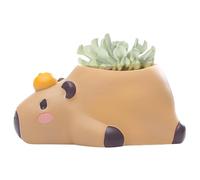 Générique Pots à Mignons,Porte-Stylo Drôle en Résine Déco Bureau,Cache-Pot Animal avec Trous de Drainage - pour Intérieur Extérieur Salon Chambre Balcon Patio Jardin Table Étagère