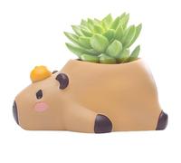 Générique Pots à Mignons,Support de Stylo en Résine Déco Bureau - Cache-Pot Animal avec Trous de Drainage,pour Étagère, Appui Fenêtre, Salon, Chambre, Balcon, Patio, Jardin, Intérieur,