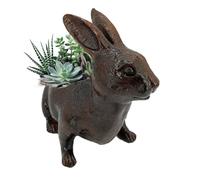 Générique Pots de | Cache-Pot Décoratif en Résine Figurine Mignonne | Cache-Pot Lapin 18 x 9 x 14 cm pour d'Intérieur - pour Salon Jardin Balcon Terrasse Extérieur