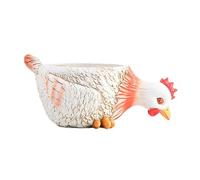 Générique Pots De Fleurs en Forme d'animaux - Coq Canard, Pot De Fleurs en Résine, Petit Récipient pour D'intérieur Succulentes, Décoratif pour La Maison, Le Bureau, Le Jardin | Cadeau Unique De Su