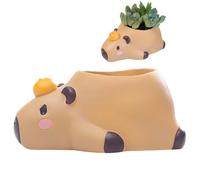 Générique Pots de Fleurs | Sculpture en Résine Drôle et Originale | Cache-Pot Animal avec Trous de Drainage,pour Intérieur Extérieur Salon Chambre Balcon Patio Jardin Table Étagère