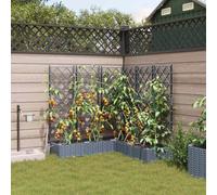 Générique Pots de Jardin Gris Clair 120 x 120 x 126 cm Acier,Maison & Jardin,Pelouses & Jardins,Jardinage,Pots & Cache-Pots,Gris Clair,12.63 KG,42002901