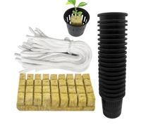 Générique Pots en Filet, conteneur de sans Sol, Prise de démarrage de 3x2 Pouces avec poignée, Support de Jardin en Plastique Lisse, Outil pour légumes de Style Moderne, Accessoire pour Plant