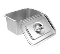 Générique Poubelle à Déchets Alimentaires Bac à Compost en Acier Inoxydable avec Couvercle de Comptoir Boîte de Rangement Pratique et Anti-odeurs Cuisine Intérieur