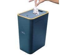 Générique Poubelle avec le couvercle de la presse, poubelle avec le dessus de presse,Poubelle top can |Pouchette de salle de bain, Top Waste Panier, Panier de déchets de poubelles minces modernes, Ré