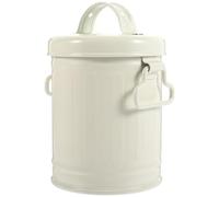 Générique Poubelle de Bureau en Fer avec Couvercle Blanc Mini Poubelle de Comptoir Grosse Capacité Seau de Rangement Multifonction pour Stylos et Petits Objets Organiseur de Table