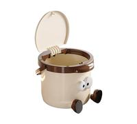 Générique Poubelle De Bureau Portable - Couvercle À Poussoir Design Créatif | Mini Corbeille Animée Grande Capacité Pour Maison Dortoir Chambre Salon Enfant Table