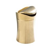 Générique Poubelle de bureau, poubelle pour bureau - Petite poubelle en acier inoxydable - Poubelle portative créative de 1,5 l, résistante à l'usure pour armoire, travail, voiture