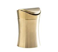 Générique Poubelle de bureau, poubelle pour bureau - Petite poubelle en acier inoxydable,Poubelle portative créative de 1,5 l, résistante à l'usure pour armoire, travail, voiture