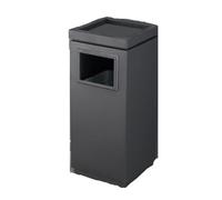 Générique Poubelle d'extérieur verticale pour patio ou terrasse, avec porte-sac, idéale pour couloirs, centres commerciaux et cuisine, cendrier intégré