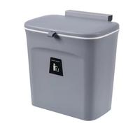 Générique Poubelle Murale Suspendue Coulissante avec Couvercle, Petite Taille, Couleur Gris Foncé, Poubelle de Placard sans Perçage, Cuisine, Salon et Chambre, Corbeille à Papier Murale