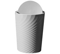 Générique Poubelle Pivotante en Plastique de 12l avec Couvercle Basculant, Design Simple et Fabrication Soignée pour Maison et Toilettes