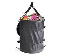 Générique Poubelle Pop-up - Poubelle Pliable Pour Le Camping Avec Couvercle À Fermeture Éclair,Bac À Déchets Portable Pour Le Voyage, Linge, Pique-Nique, Jardin, La Pêche, Jardinage, Les Fêtes Et