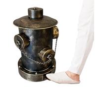 Générique Poubelle - Poubelle | à pédale - élégante en forme de bouche d'incendie rétro avec couvercle et pédale pour toilettes extérieures, cuisines, chambres à coucher, salles à manger