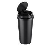Générique Poubelle pour la Voiture,Bac à Ordures pour le Véhicule avec Porte-Gobelet - Conteneur Antifuite Corbeille À Déchets, Accessoire De Stockage Pour Camion Auto Voyage Trajet