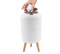 Générique Poubelle Sans Contact - Poubelle À Couvercle Intelligent De 10 L, Compacte, Panier De Recyclage Anti-odeurs Avec Ouverture Sans Contact Et Construction En PC | Salle De Bain Chambre Cuisine