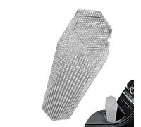 Générique Poubelle Voiture,Porte-déchets Intérieur avec Strass et Couvercle | Récipient Déchets Habitacle Auto,Pour Camping Voyage Road Trip Utilitaire SUV Fourgon Camping-Car Conduite