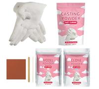 Générique Poudre De Plâtre - 100g Activation par l'eau à Durcissement Rapide - Kit Débutants Durcissement Rapide Poudre de Moulage,pour Couples Famille Femmes Anniversaire Saint-Valentin Soirée