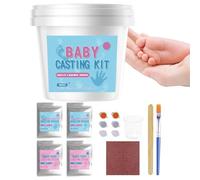 Générique Poudre pour Moulage de Main,Kit de Création d'Empreinte de Pied pour Enfant - Set Empreinte Main Moulage,pour réunion Familial, Salon, Salle de Jeux, Anniversaire,