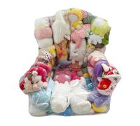 Générique Pouf De Rangement pour Jouets en Peluche - Chaise avec Housse Transparente, Organisateur De Rangement pour Animaux en Peluche | Chambre D', Crèche, Salle De Jeux