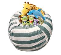 Générique Pouf De Rangement pour Peluches - Chaise Organisateur pour Poupées en Peluche avec Zip,Siège Porte-Jouets en Beanbag,pour Chambre Coin Lecture Salle De Classe Salle De Jeu Dortoir Salon