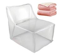 Générique Pouf de Rangement pour Peluches Pouf Jouet en Peluche Confortable | Pouf transparent organiseur doudous Pour adulte bébés chambre déco dortoir canapé lit lecture