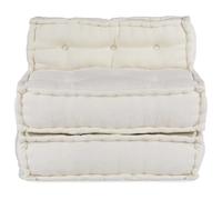 Générique Pouf modulaire crème 70x70x54 Tissu,Maison & Jardin, Décorations, Coussins de chaises & canapés, Crème (Poids 12.3KG)