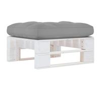 Générique Pouf Palette de Jardin Bois de pin imprégné de Blanc,Éléments pour canapés modulables de Jardin,3066423