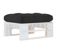 Générique Pouf Palette de Jardin Bois de pin imprégné de Blanc,Mobilier de Jardin,Sièges de Jardin,Éléments pour canapés modulables de jardin-3066428