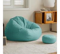 Générique Pouf Paresseux, Pouf Paresseux Canapé Velours Côtelé, Chaise Longue sans Remplissage, Siège Confortable pour Salon, Chambre Ou Tatami (G,120x140cm)
