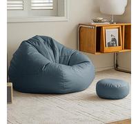 Générique Pouf Paresseux, Pouf Paresseux Canapé Velours Côtelé, Chaise Longue sans Remplissage, Siège Confortable pour Salon, Chambre Ou Tatami (F,100x110cm)