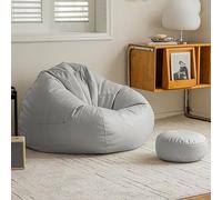 Générique Pouf pour Salon, Pouf Paresseux en Velours Côtelé, Chaise Longue Confortable sans Remplissage, Poufs Salon Et Chambre pour Adulte, Ado Ou Enfant (C,90x100cm)