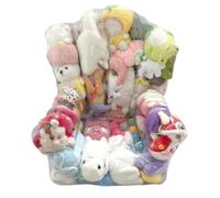 Générique Pouf Rangement Peluches Grand canapé zippé Gain de Place