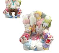 Générique Pouf Rangement Peluches Grand canapé zippé Gain de Place