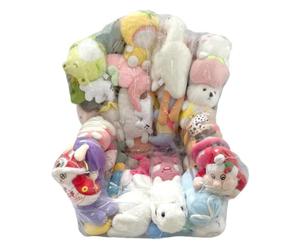 Générique Pouf Rangement Peluches Grand Organisateur Zippé Gain d'Espace