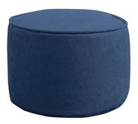 Générique Pouf Rond Repose-Pieds Ottoman, Petit Tabouret pour Changer de Chaussures, Repose-Pieds Moderne rembourré, Chaise-Pouf de Sol avec Repose-Pieds Amovible et Lavable,Bleu