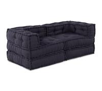 Générique Poufs Modulaires - Pack de 2 en Tissu Gris,Maison & Jardin,Décorations,Coussins de chaises & canapés,Anthracite,27.4 KG,3315066