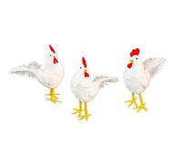 Générique Poule Blanche POLYSTYRÈNE Feutrine Plume