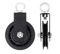 Générique Poulie De Musculation - Accessoire Universel Robuste en Acier Lisse 2 Pièces - Roue De Poulie De Traction pour Gym À Domicile | pour Palans, Machines à Câble, Garage et Établi