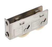 Générique Poulie de Porte Coulissante en Acier Inoxydable 828 Fixe Double Roulette en Nylon Noyau en Cuivre Poulies Silencieuses pour Portes-Fenêtres Coulissantes Roulettes de Guidage