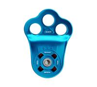 Générique Poulie De Sauvetage En Corde - Équipement Ascendant À Charge Élevée 30 KN, Poulie À En Aluminium Durable, Mécanisme De Roulement À Billes, Fixation Facile Par Clip | Système De Protect