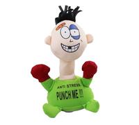 Générique Poupée en Peluche Anti-Stress Punch Me, poupée au Toucher Confortable, Punch Me pour soulager Le Stress,poupée d'évent émotionnel (Vert)